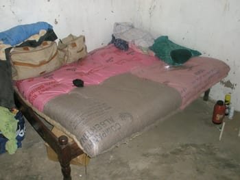 My bed at Masaneh Fatty's